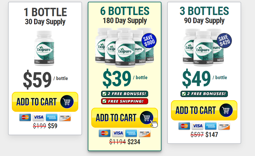 exipure pricing