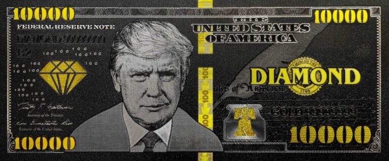$10000 diamond trump bucks