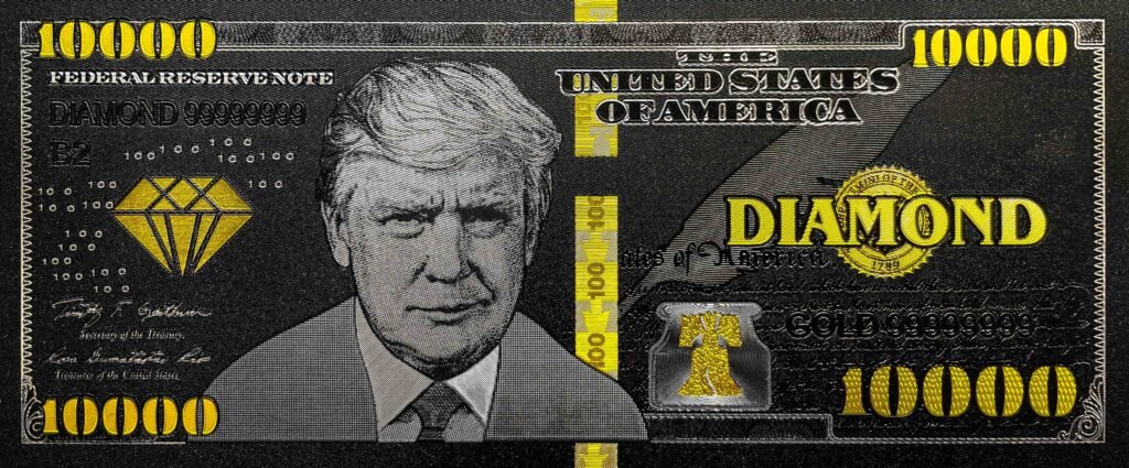 $10000 diamond trump bucks