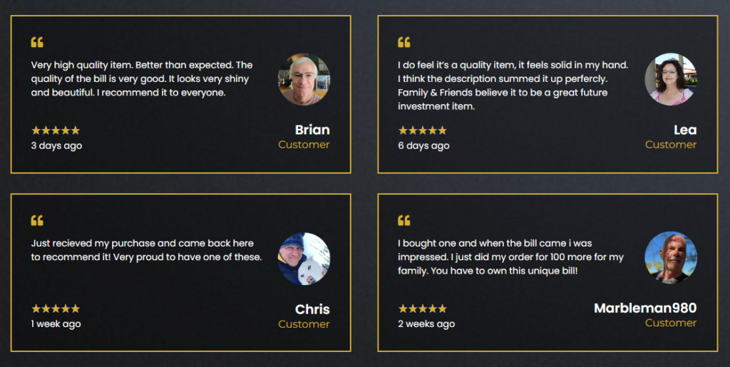 diamond trump bucks customer reviews