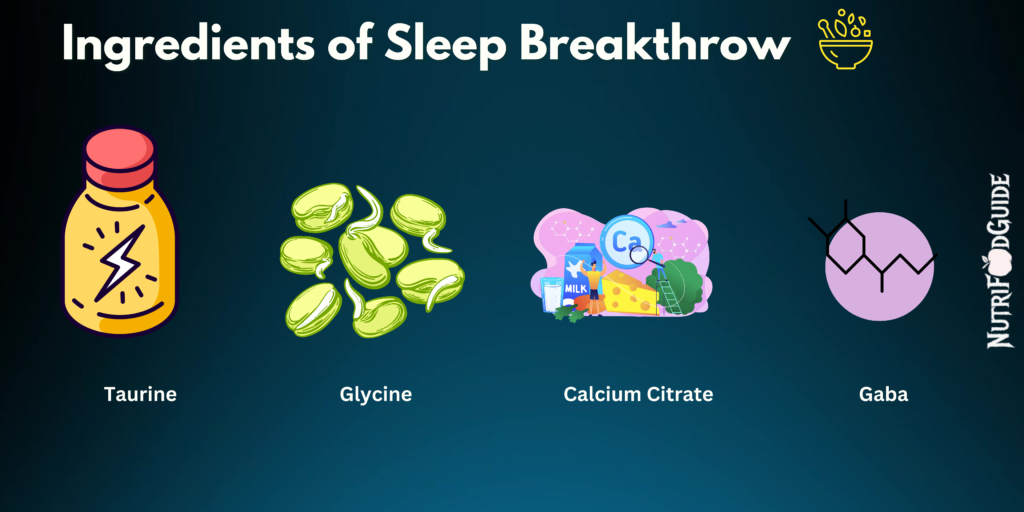 Bioptimizers sleep breakthrough Ingredients