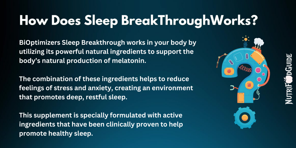 How does Bioptimizers sleep breakthrough works?