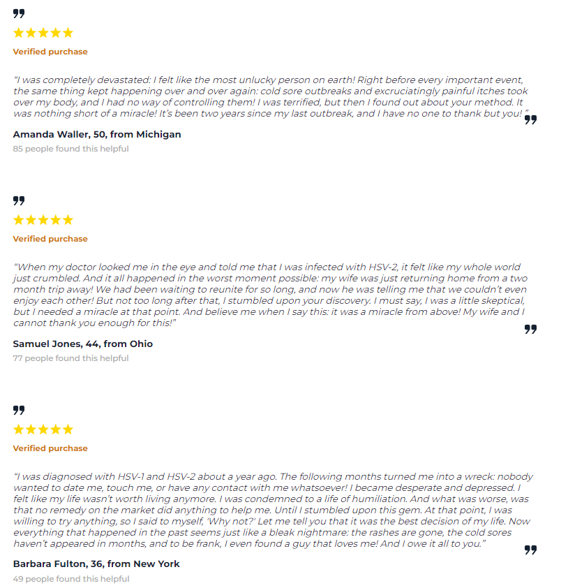 Blisterol Customer Reviews