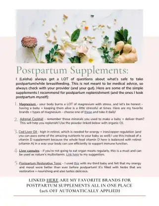 Mama Nourish Guide