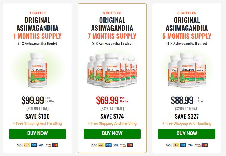 The Original Ashwagandha Price