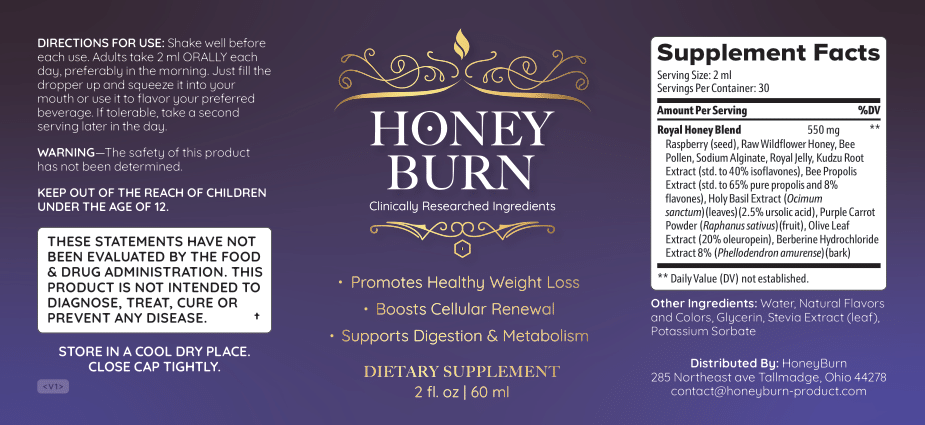 Honey Burn ingredients