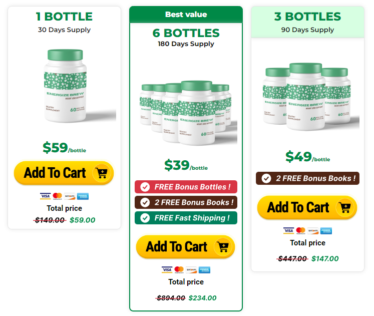 Energize Brew Price