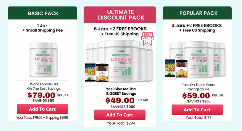 Liposlim Premium Price
