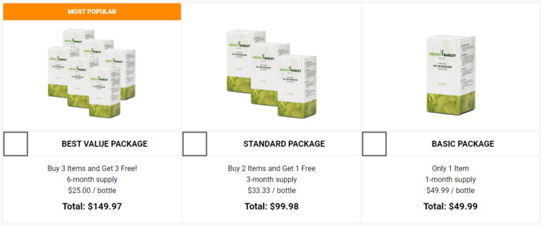 green barley plus price