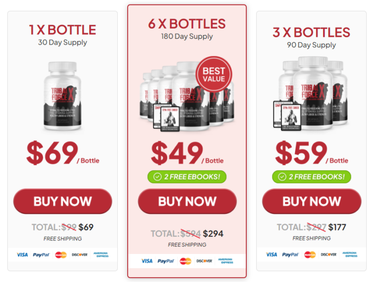 Tribal Force X Pricing
