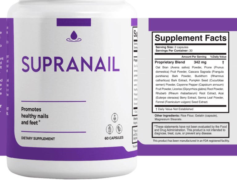 SupraNail Supplement facts