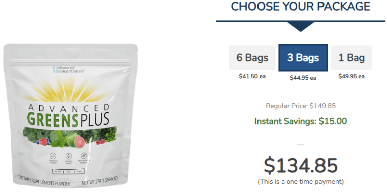 Advanced Green Plus Price