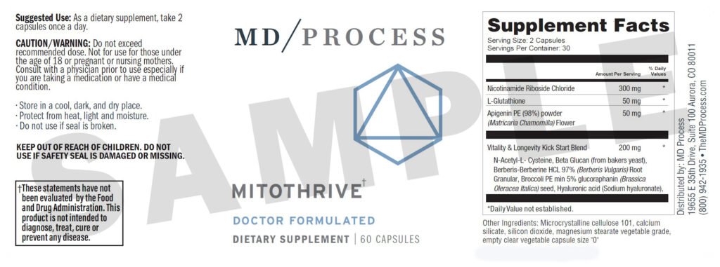 Mitothrive supplements fact