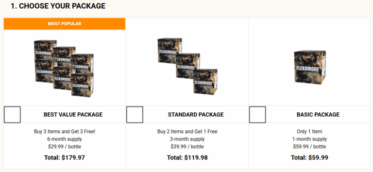Flexomore Price